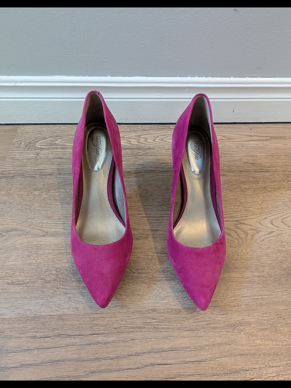 Alfani Fuchsia Suede Pointed-Toe Pumps
